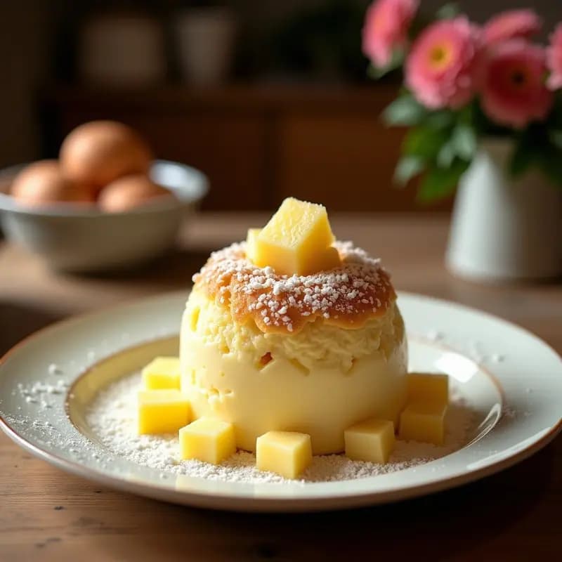 Baked Alaska de Piña y Coco: Postre Americano Sin Horno y Sin Gluten
