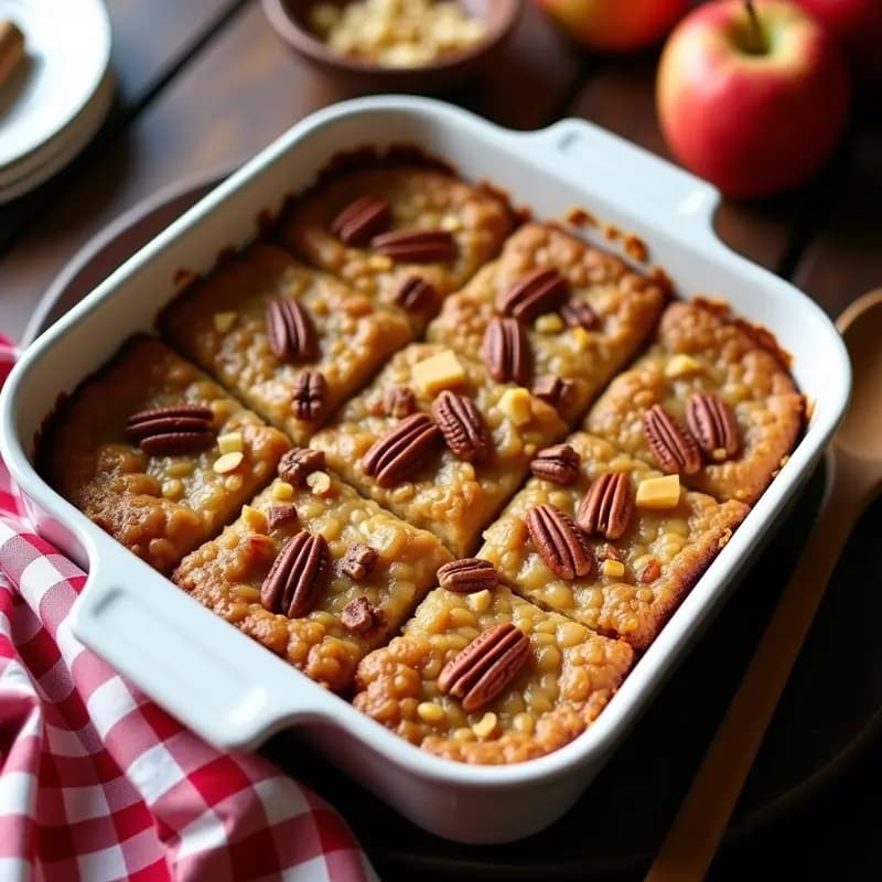 Baked Oatmeal de Manzana y Canela: Desayuno Americano Sin Azúcar y Alto en Fibra