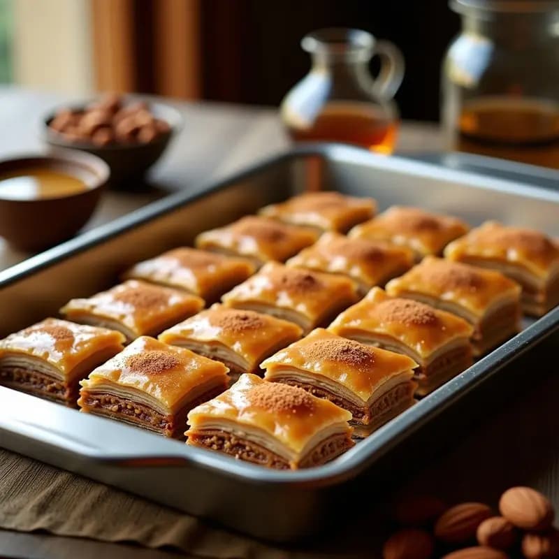 Baklava de Almendras y Jarabe de Arce: Receta Griega Sin Miel y Sin Azúcar