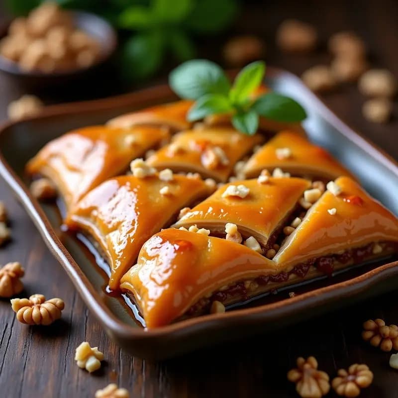 Baklava de Dátiles y Nuez Moscada: Receta Turca Vegana con Endulzante Natural