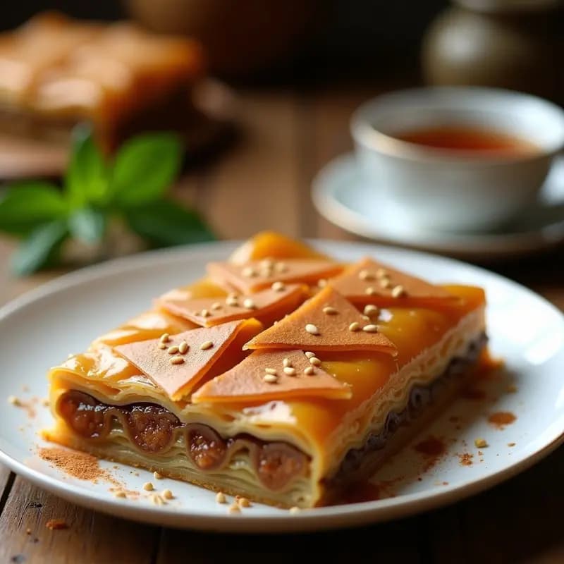 Baklava de Higos y Almendras: Postre Turco Sin Miel con Endulzante Natural