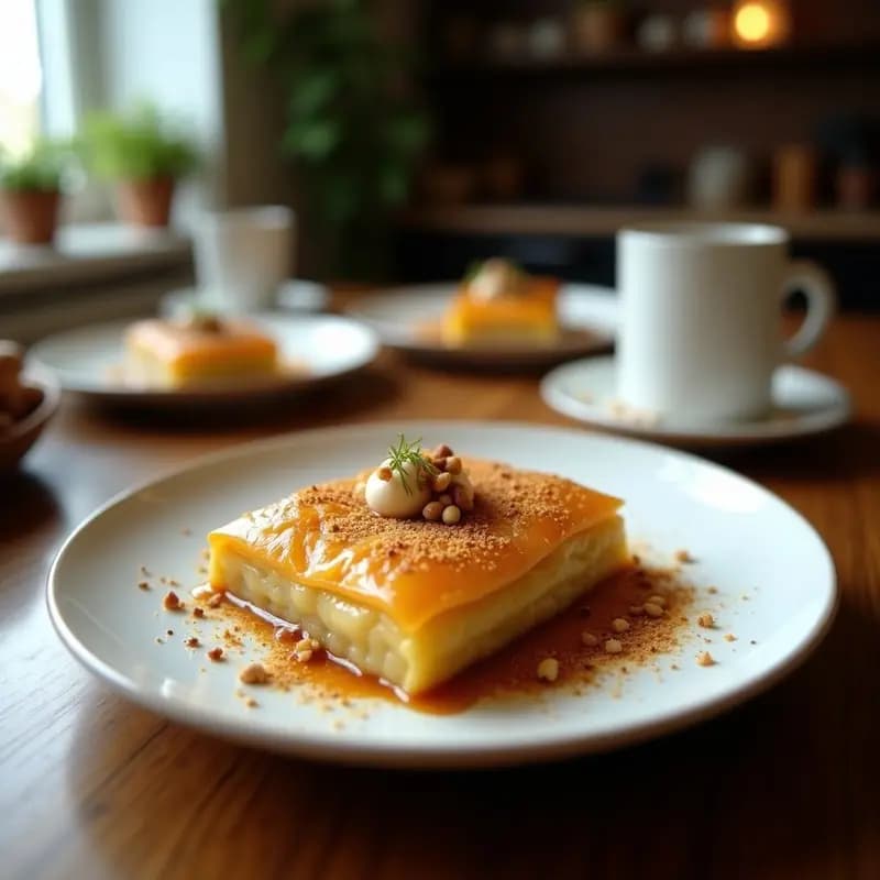 Baklava de Manchego y Nueces: Postre Turco Salado-Salado Innovador Sin Miel