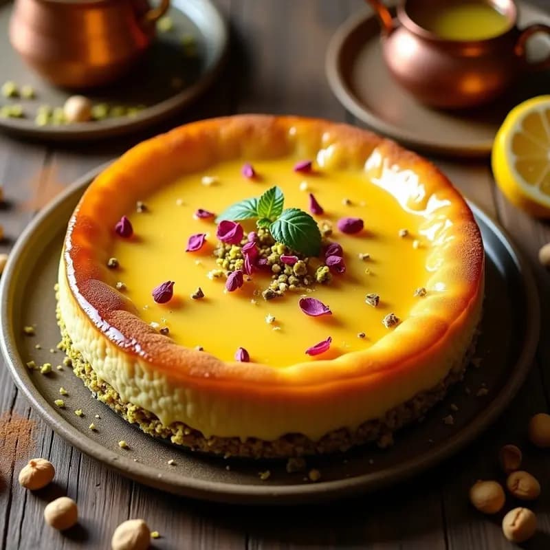 Baklava de New York Cheesecake y Pistacho: Postre Fusion Griego-Americano Sin Harina