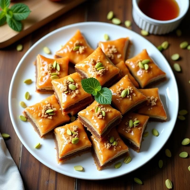 Baklava de Nueces y Dátiles: Receta Griega Sin Azúcar y Vegana