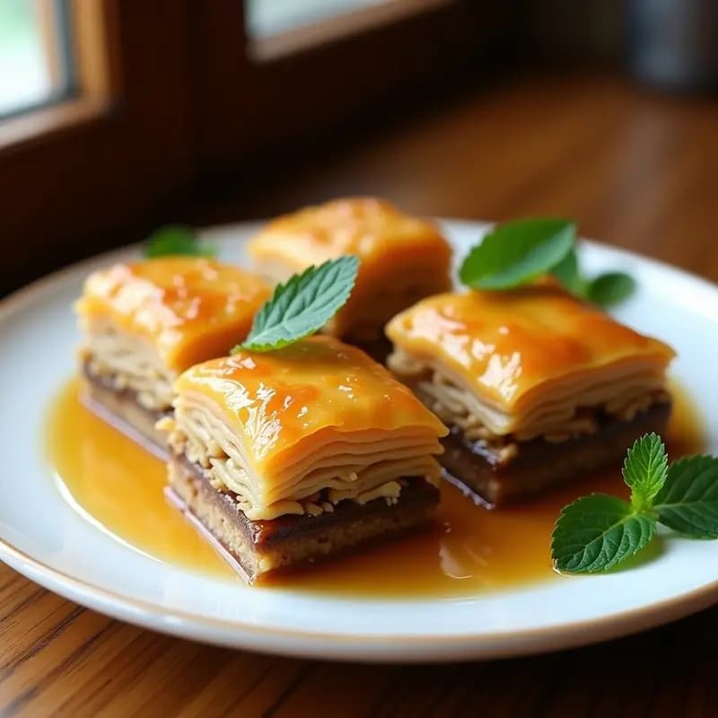 Baklava de Nueces y Miel de Agave: Postre Turco Keto y Sin Refinar
