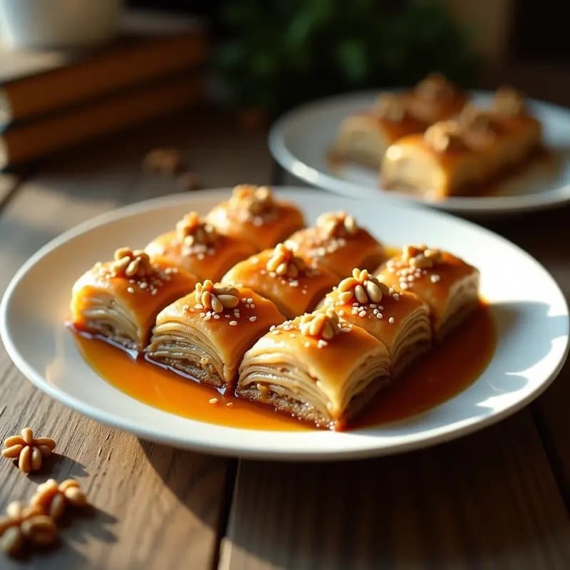 Baklava de Nueces y Miel: Receta Turca Crujiente en Capas con Hojaldre Casero