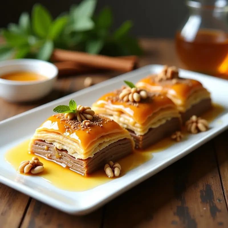 Baklava de Nueces y Miel de Mildura: Postre Griego Sin Gluten y Alto en Omega-3