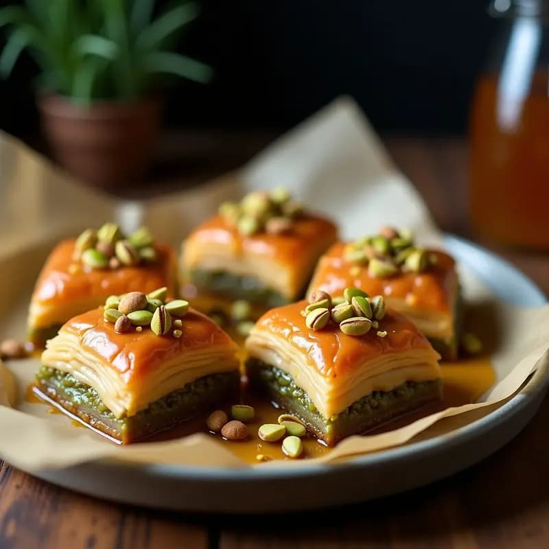 Baklava de Nueva York: Postre Turco con Capas de Hojaldre y Pistacho en Airfryer