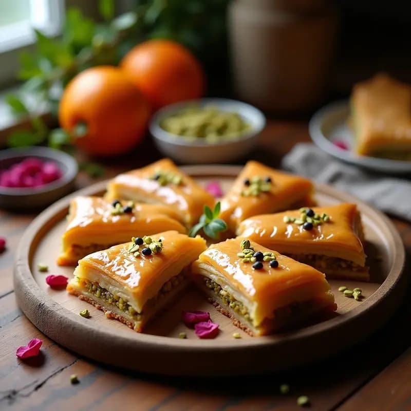 Baklava de Pistacho y Agua de Azahar: Postre Griego Sin Horno en Airfryer