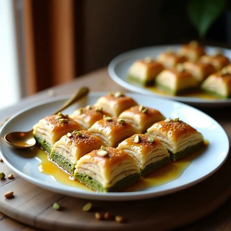Baklava de Pistachos y Miel de Dátil: Receta Turca Sin Azúcar y Sin Harina en Airfryer
