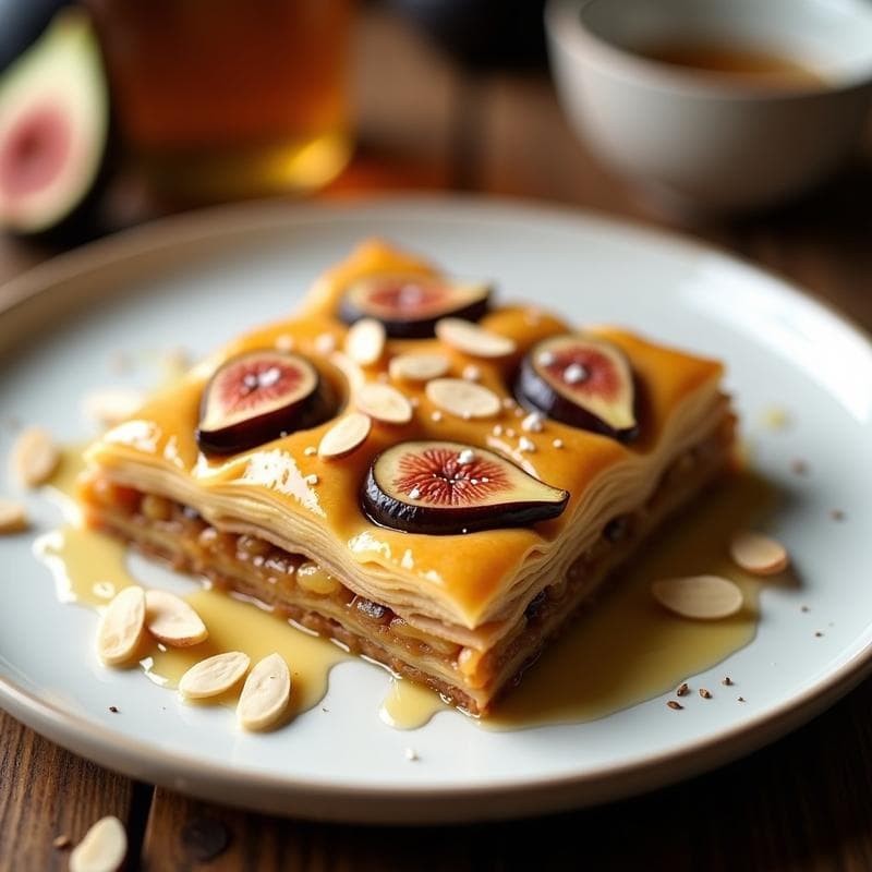 Baklava de Queso Feta y Higos: Postre Salado Griego en 30 Minutos
