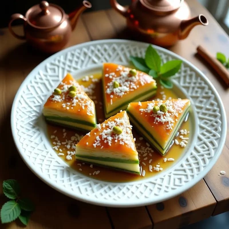 Baklava de Zucchini y Queso de Anacardos: Postre Libanés Sin Azúcar y Sin Harina
