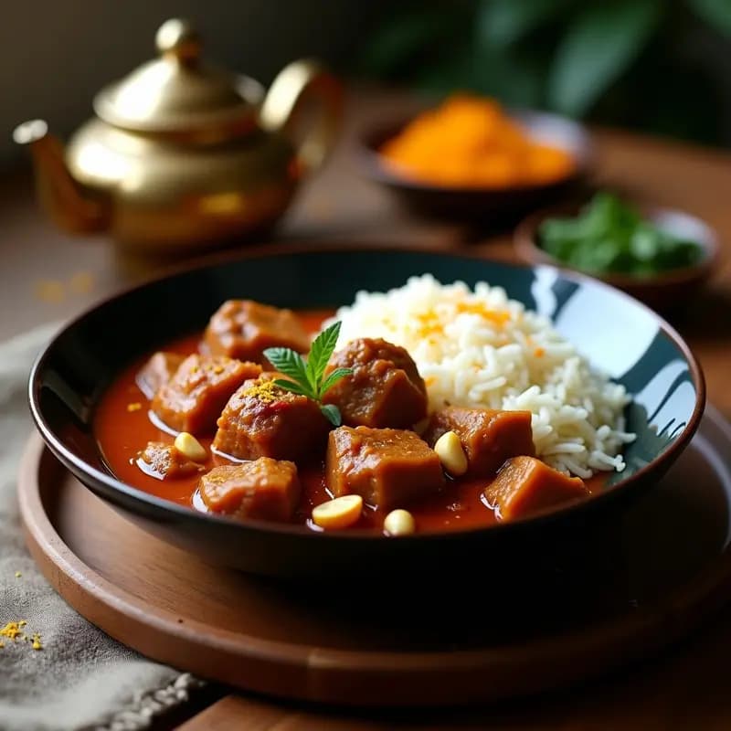 Bakpa de Cordero con Anacardos y Cítricos: Receta Iraní de Olla Lenta y Alta en Hierro