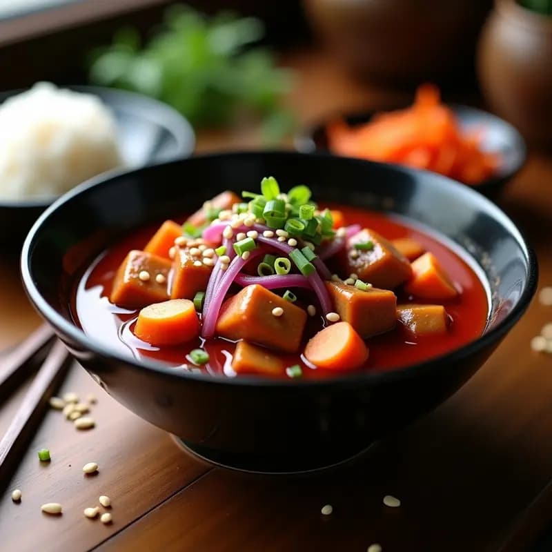 Bak.so de Cerdo al Estilo Coreano: Receta Picante con GoChuJang en Olla Rápida