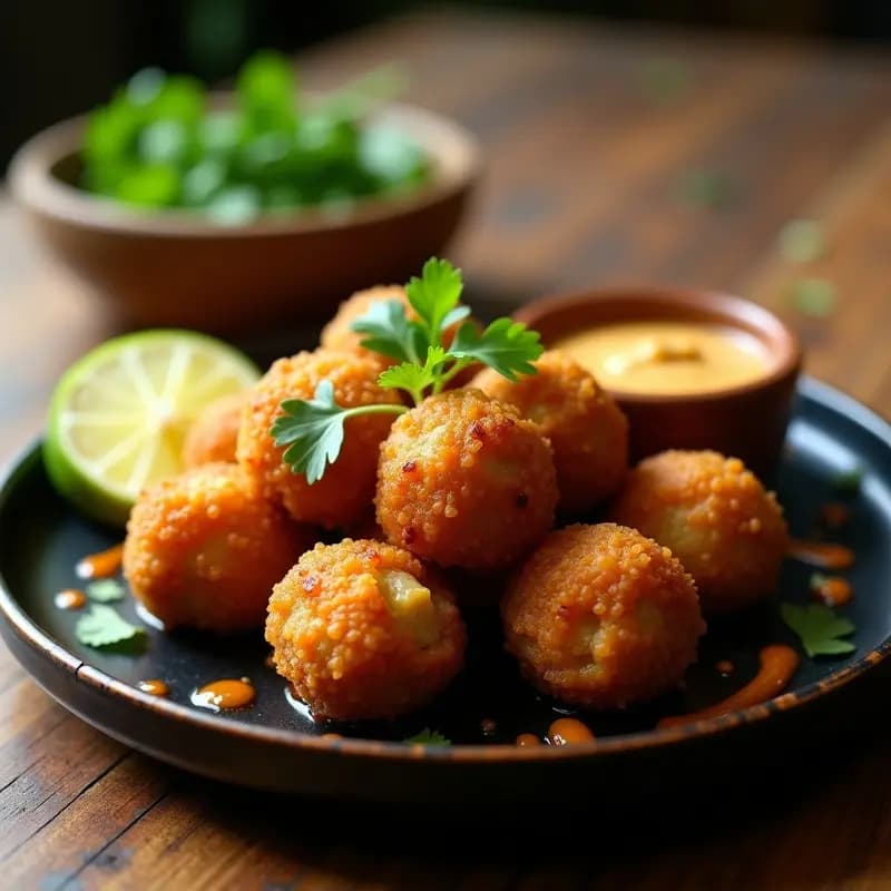 Bakso Goreng de Garbanzos: Receta Indoneisa Vegana de Albóndigas Crujientes