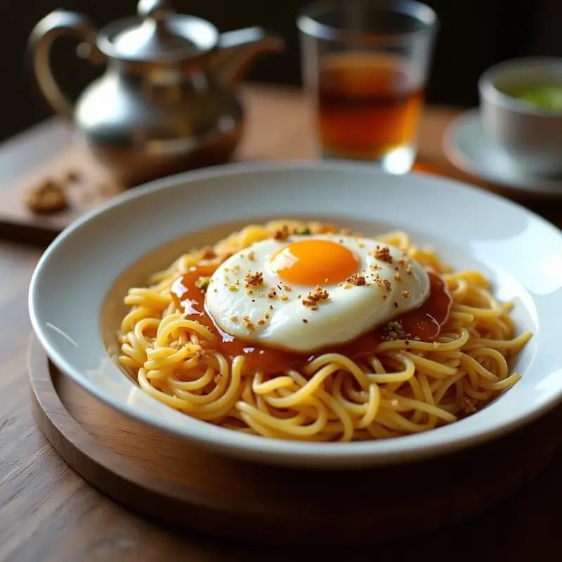 Balaleet Emirati de Vermicelli y Huevo con Azafrán: Desayuno Dulce-Salado en 20 Minutos