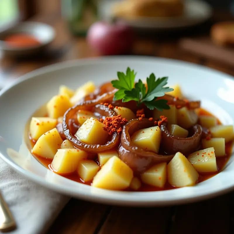 Balenek de Patata y Cebolla Caramelizada: Receta Checa Vegana y Reconfortante