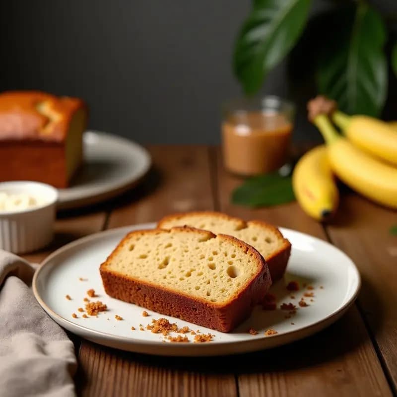 Banana Bread de Avena y Canela: Desayuno Saludable Sin Harina