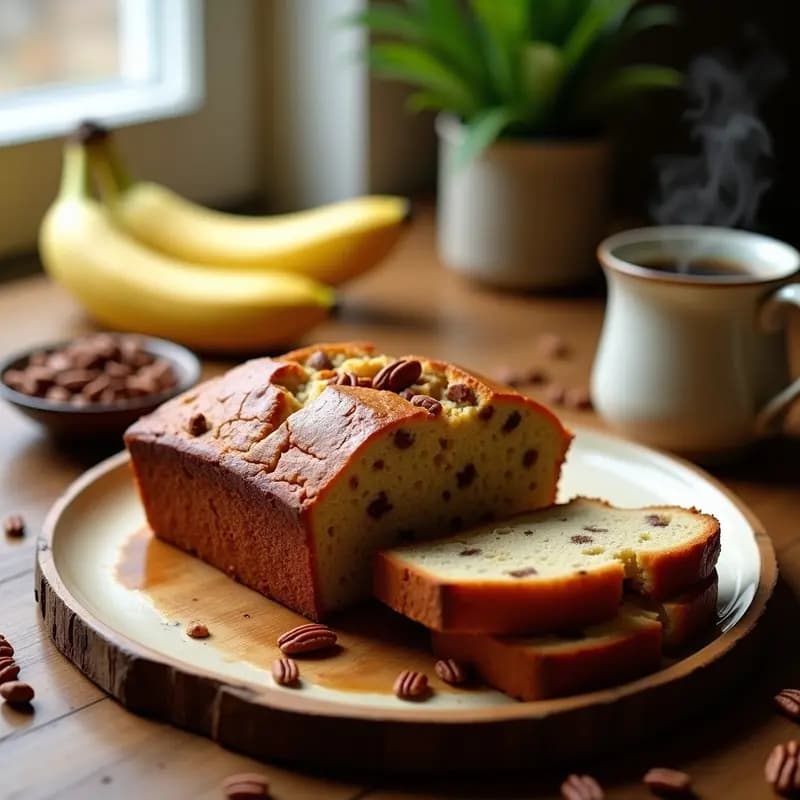 Banana Bread de Avena y Nueces: Desayuno Americano Sin Azúcar y Alto en Fibra