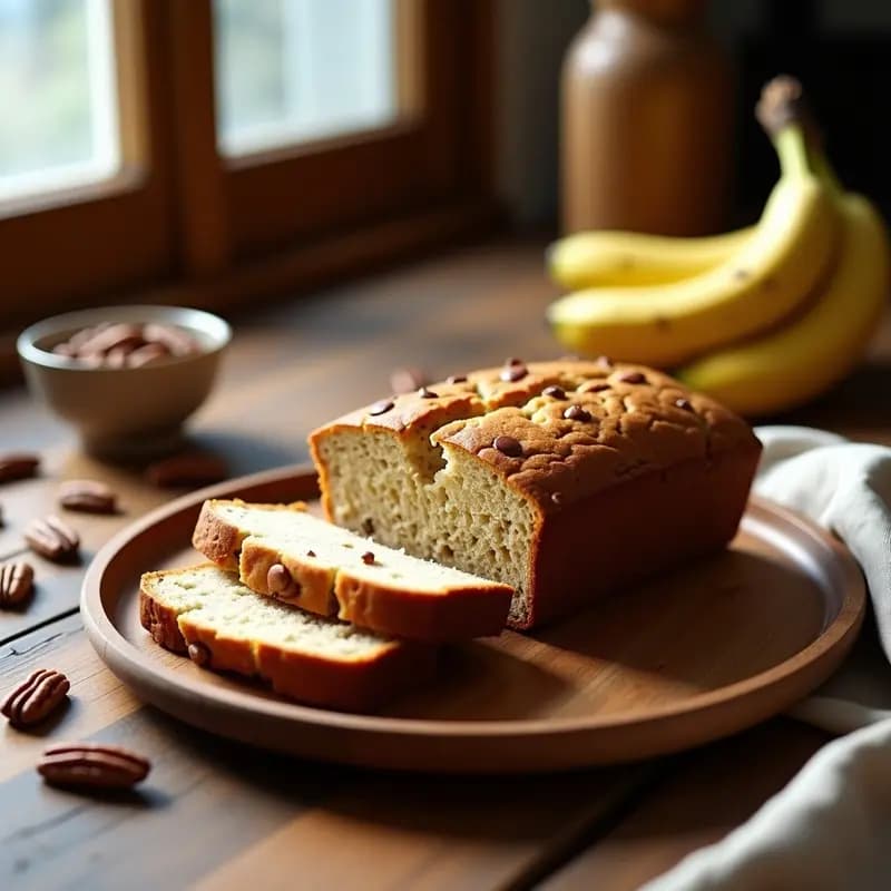 Banana Bread con Harina de Avena: Postre Americano Sin Gluten en Thermomix