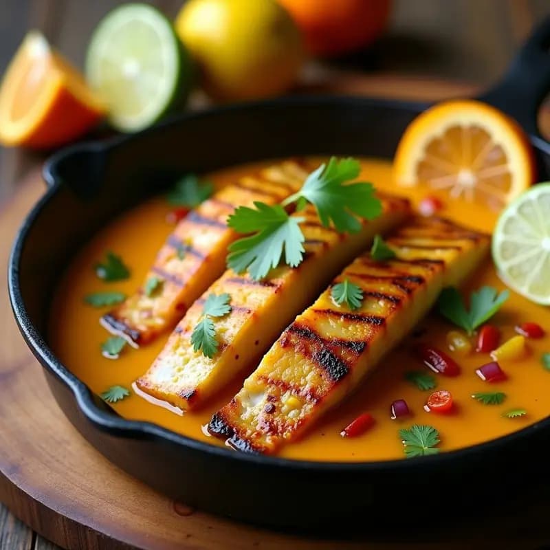 Bandas de Pescado en Salsa de Cítricos y Cúrcuma: Receta Colombiana Alta en Omega-3 y Keto