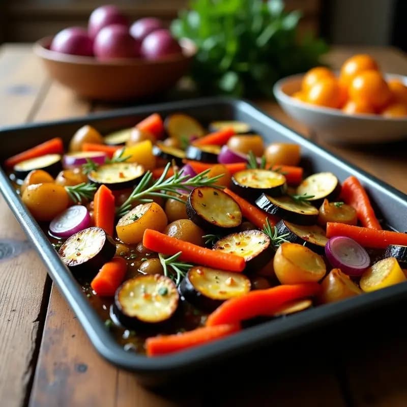 Bandejas de Verduras Asadas con Romero: Acompañamiento Saludable para Any Occasion