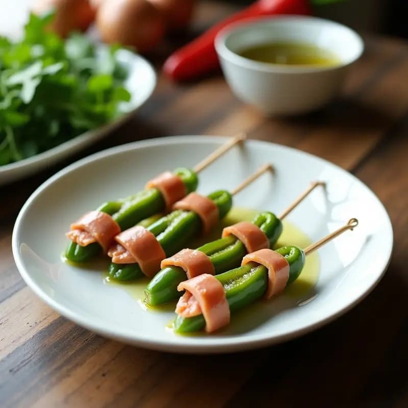 Banderillas de anchoas y pimiento: Tapa fría andaluza en 5 minutos