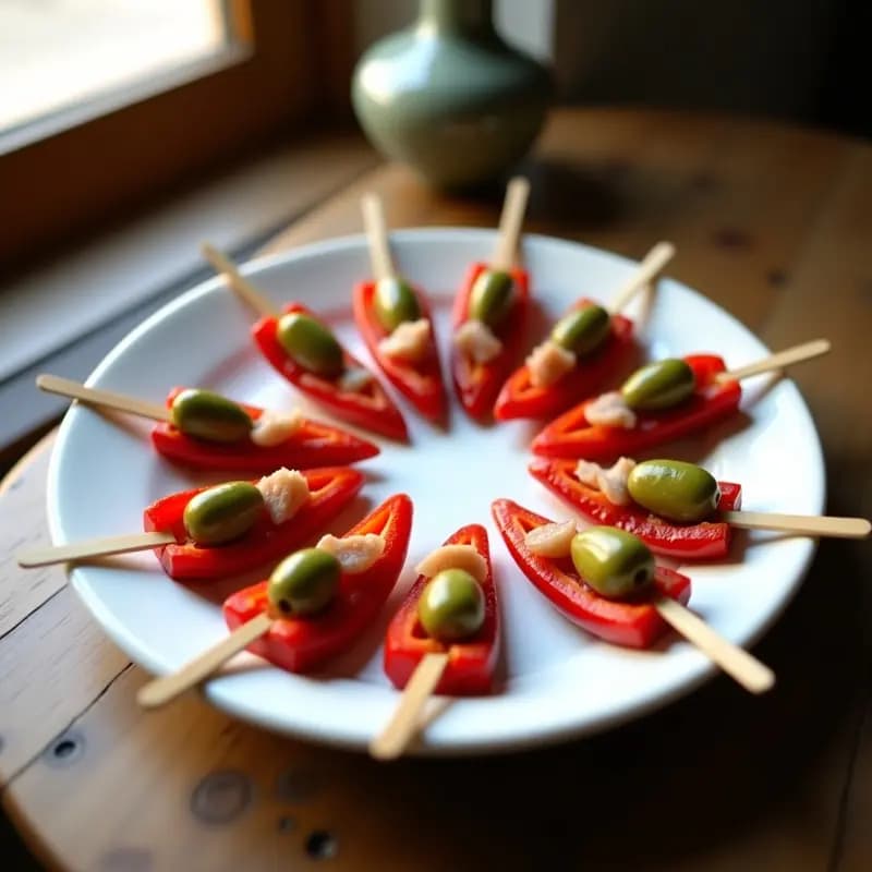 Banderillas de Anchoas y Pimientos: Aperitivo Español Fácil para Fiestas