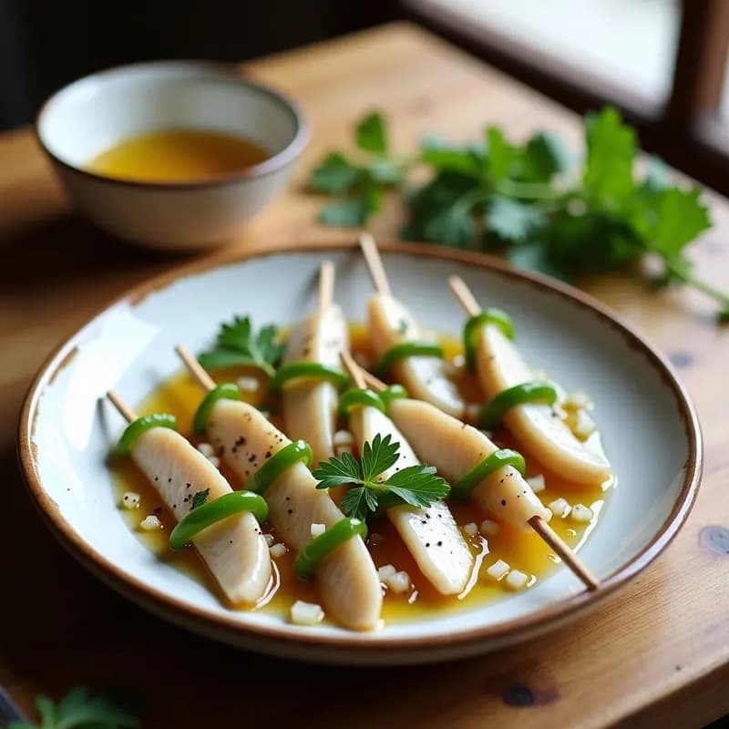 Banderillas de Boquerones en Vinagre con Pimientos y Cebolla
