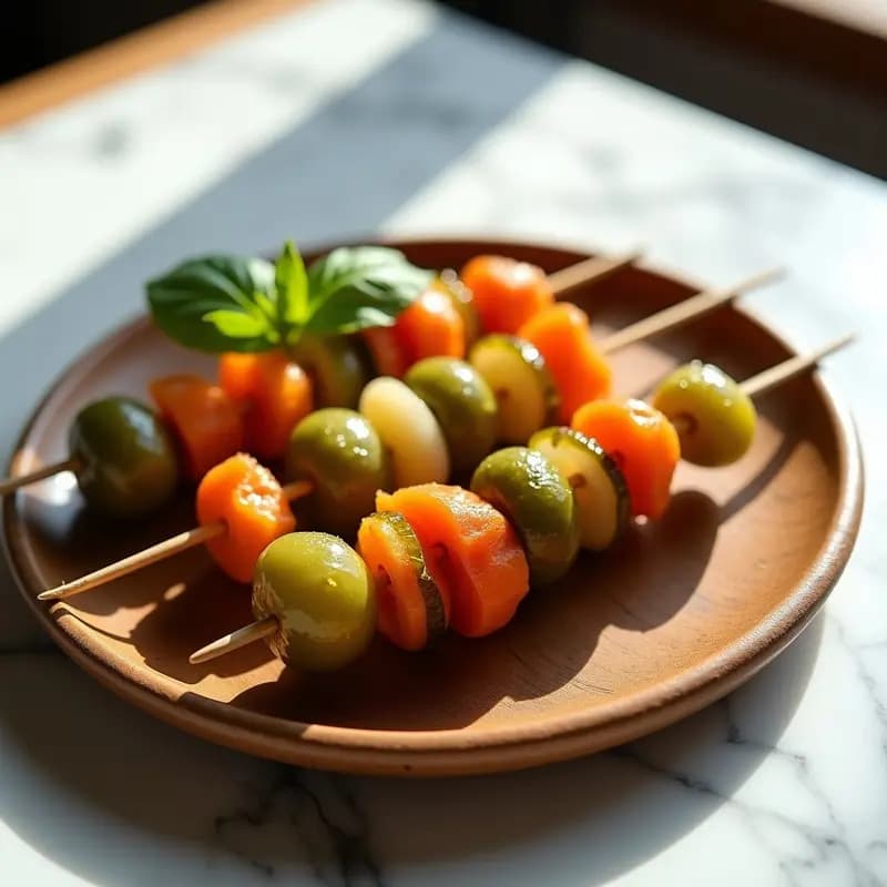 Banderillas encurtidas con guindilla: Acompañamiento perfecto para tapas