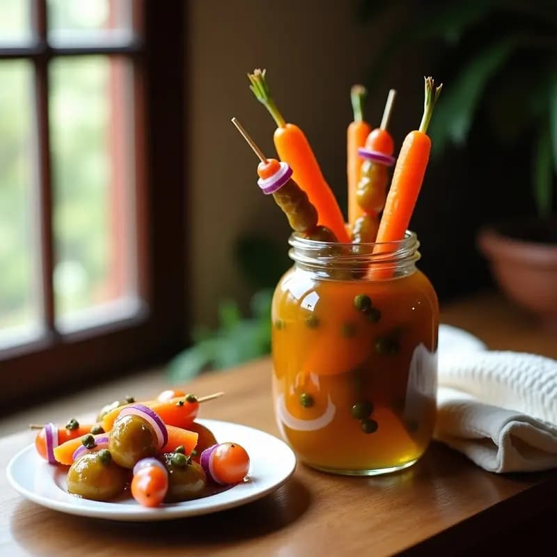 Banderillas de Encurtidos Caseras: Aperitivo Andaluz en Conserva