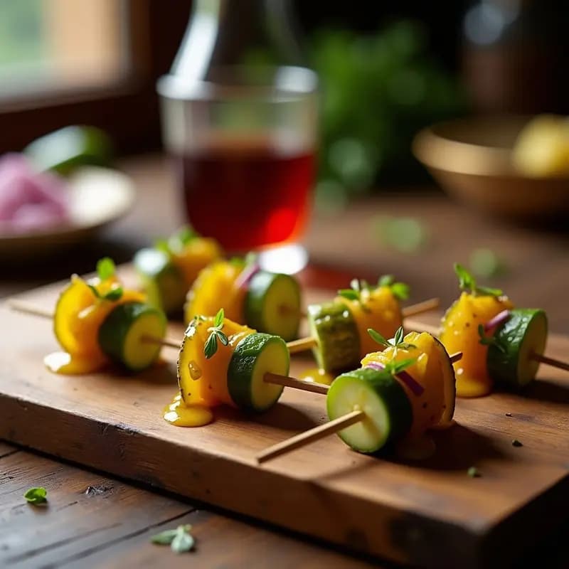 Banderillas de Pepinillos, Guindilla y Cebolla: Receta de Tapas para Acompañar el Vermú