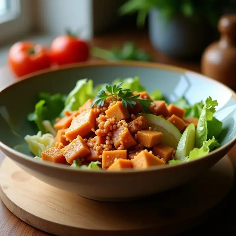 Banh Mi Bowl con Tofu Marinado y Encurtidos: Receta Vietnamita Vegana y Fresca