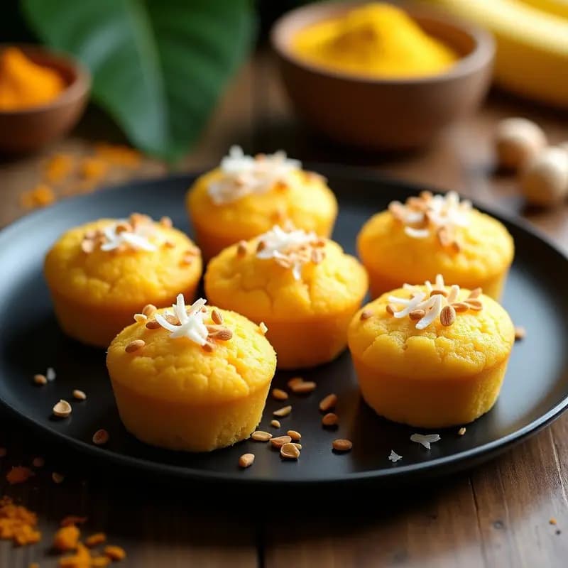 Banntenok de Plátano Macho y Cúrcuma: Postre Tailandés Sin Gluten y Antiinflamatorio