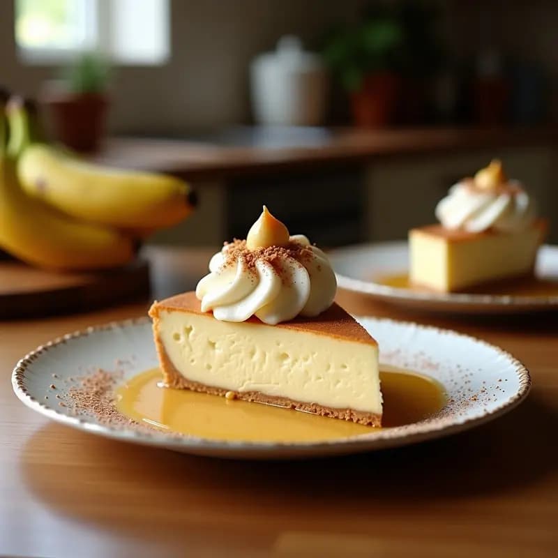 Banoffee Pie Británico con Base de Galleta, Dulce de Leche y Banano: Postre Decadente en 15 Minutos