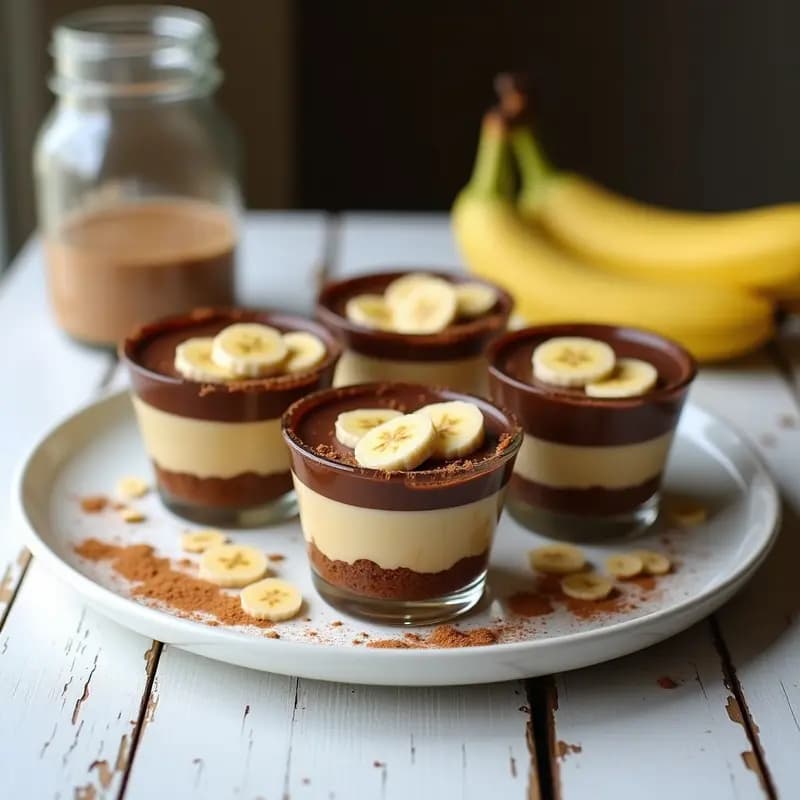 Banoffee Pies Individuales: Postre Británico Sin Horno con Base de Dátiles