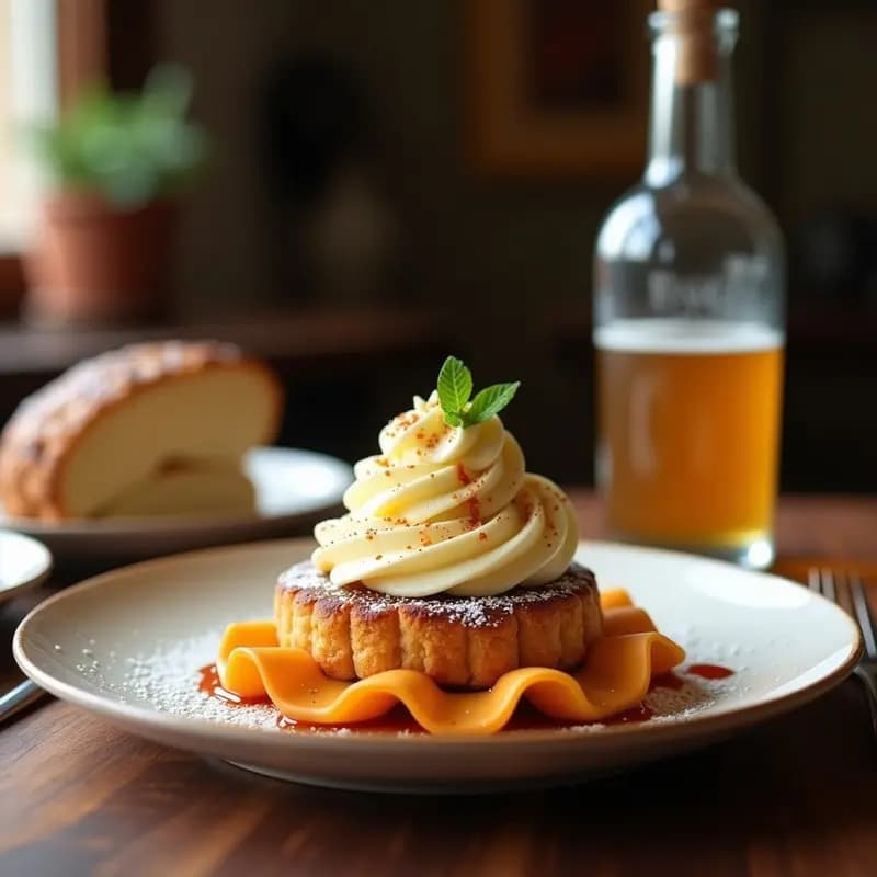Banon Foster con Helado de Vainilla y Salsa de Ron: Postre Francés Clásico en 10 Minutos