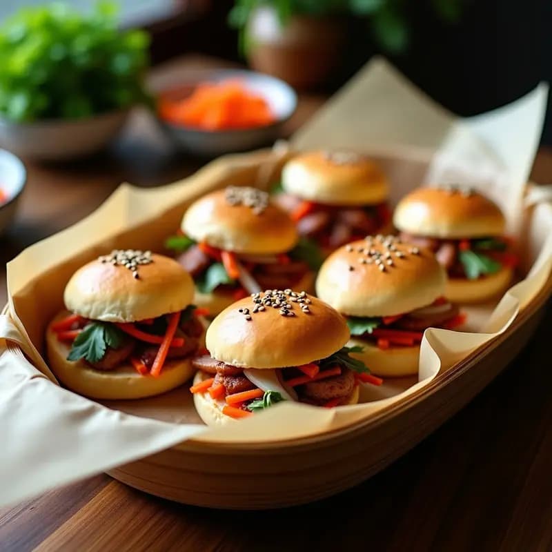 Bao Bun de Cerdo Asado y Encurtidos: Receta China Tradicional en Airfryer