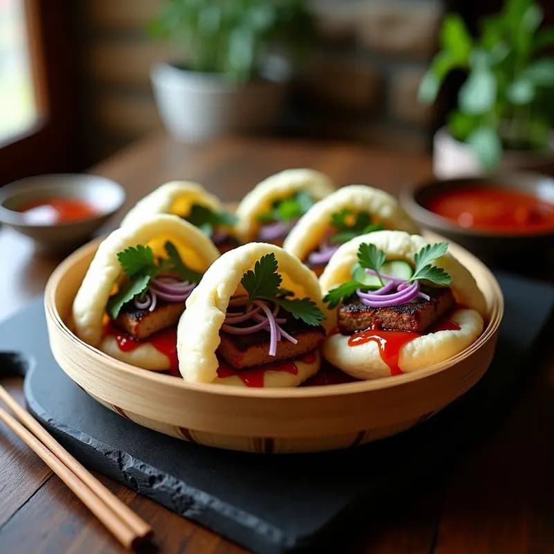 Bao Bun de Cerdo Asado con Mojo Picón: Receta China-Canaria Fusion en 40 Minutos