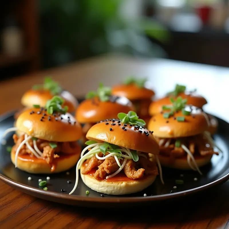 Bao Bun Vegano de Jackfruit y Salsa Teriyaki: Receta China en Airfryer