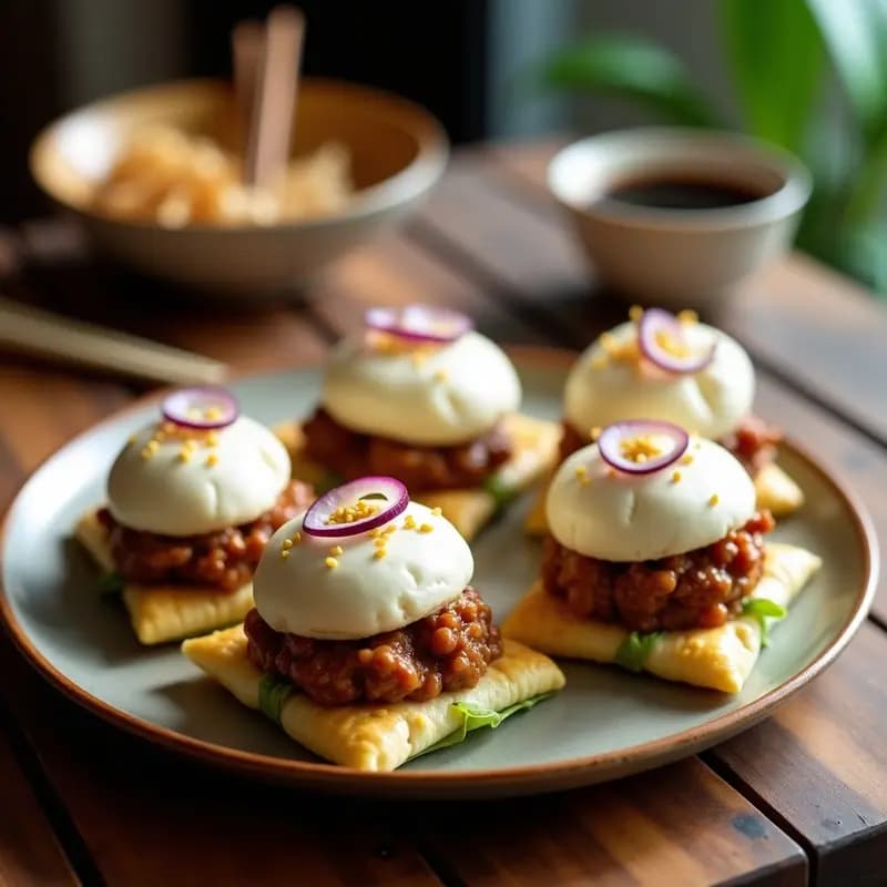 Bao Buns de Cerdo Desmenuzado y Hojaldre de Col: Receta China Gourmet en 30 Minutos