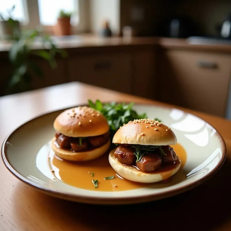 Bao Buns de Champiñones y Trufa Negra: Entrante Chino Gourmet al Vapor