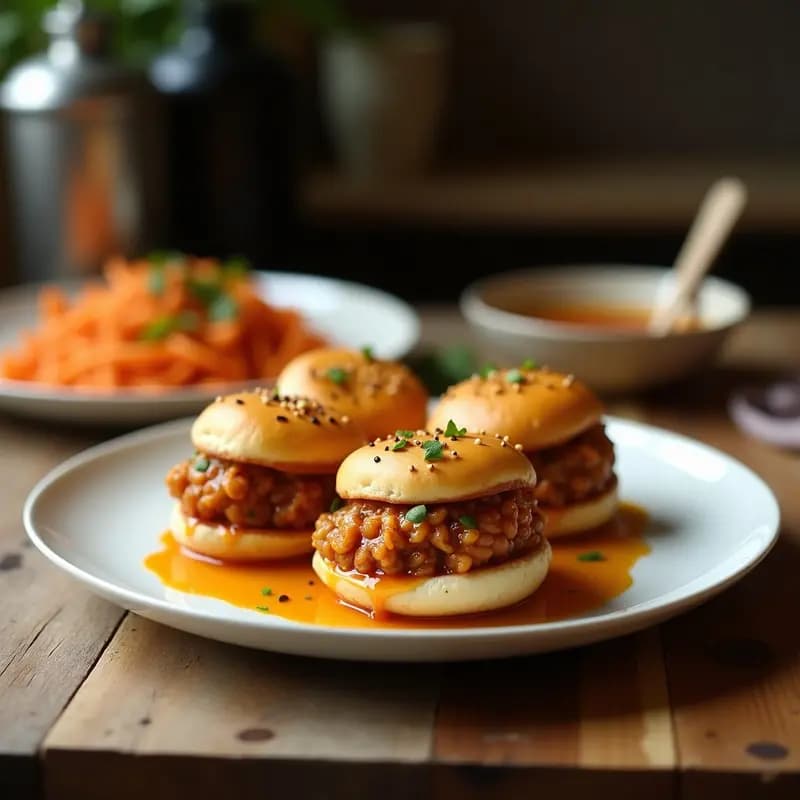 Bao Buns Rellenos de Jackfruit Desmenuzada: Versión Vegana del Clásico Chino