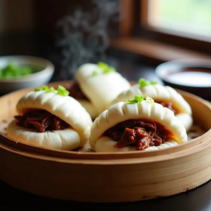 Bao Buns al Vapor con Pato Pekín y Hoisin: Receta Chino-Taiwanesa en Thermomix