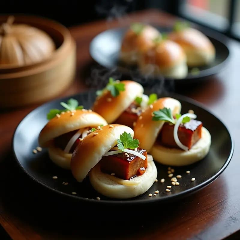 Bao Buns de Pork Belly al Vapor: Receta China de Estilo Street Food