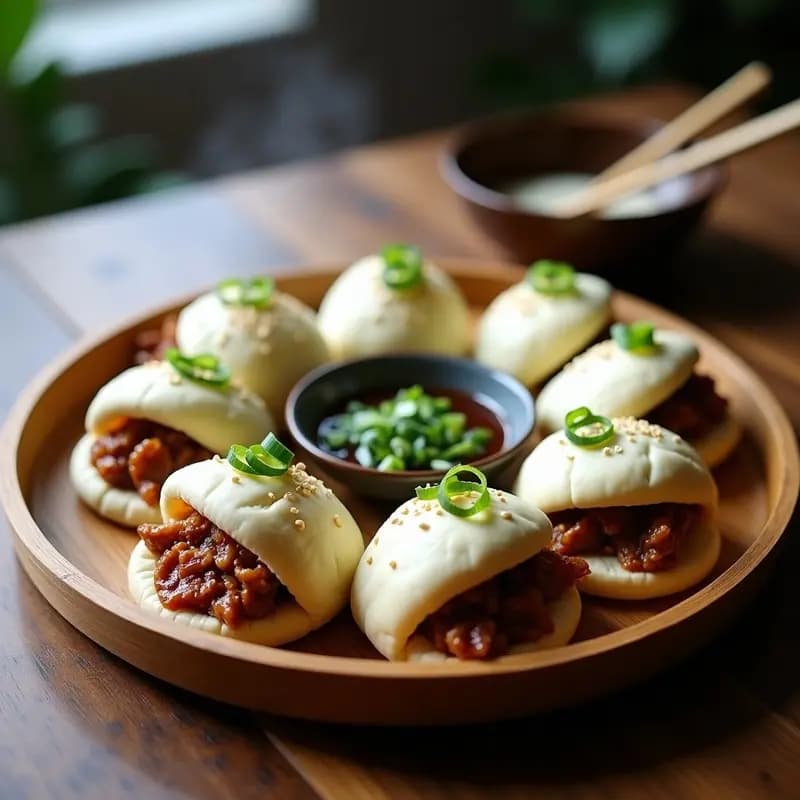 Bao Buns de Pulled Pork y Salsa Hoisin: Receta China para hacer en Casa