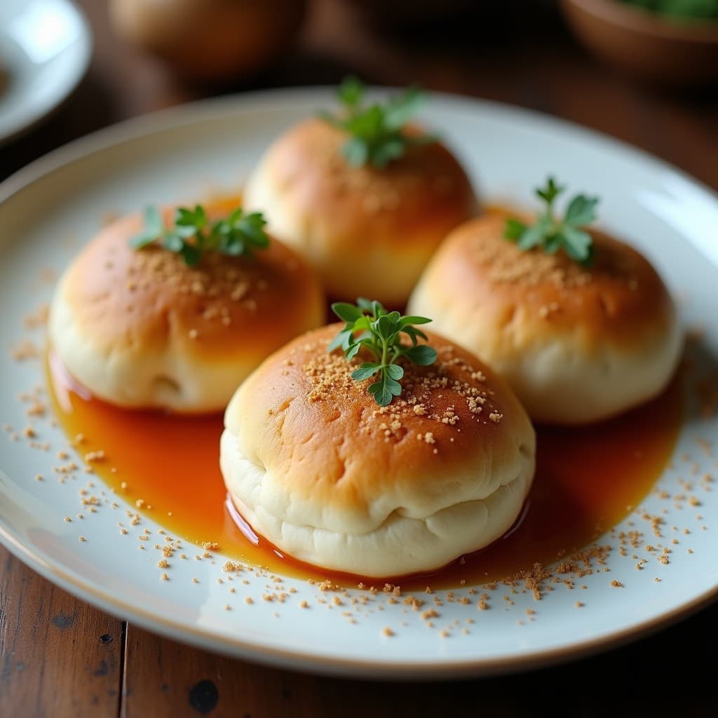 Bao Buns Veganos Rellenos de Cerdo Vegetal y Hojas de Loto: Receta China en Airfryer