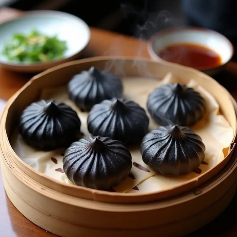 Bao de Cerdo al Vapor con Panecillos Negros: Receta Taiwnesa Auténtica con Salsa Hoisin