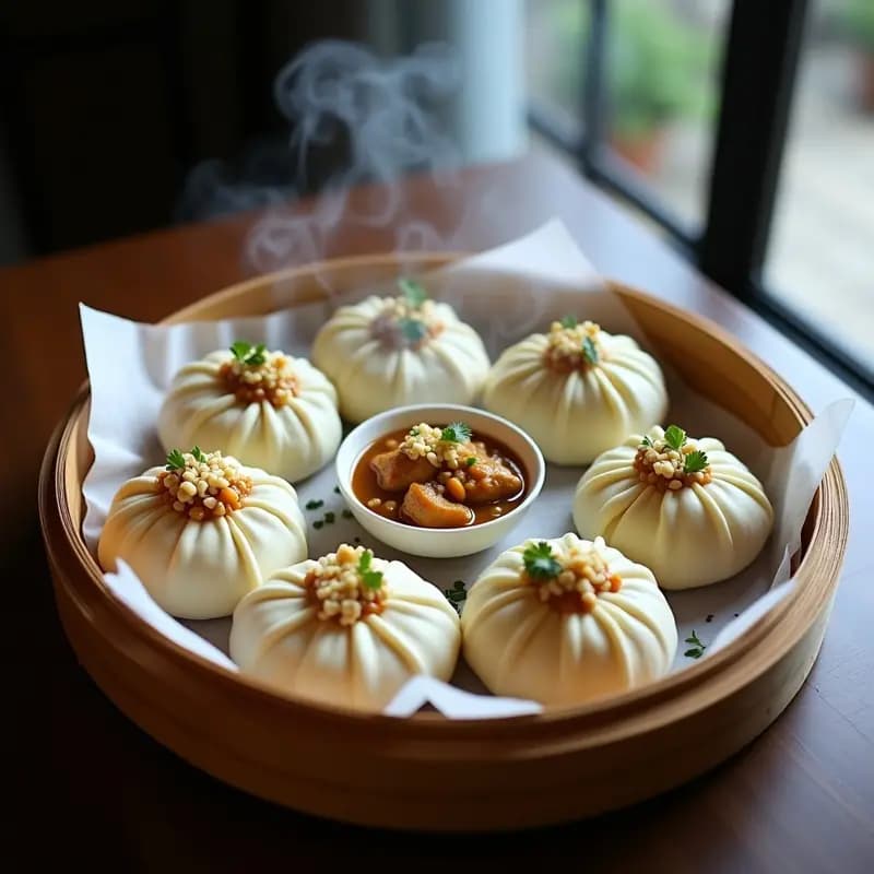 Bao de Pollo y Cacahuete: Receta China en Vapor y Alta en Proteína