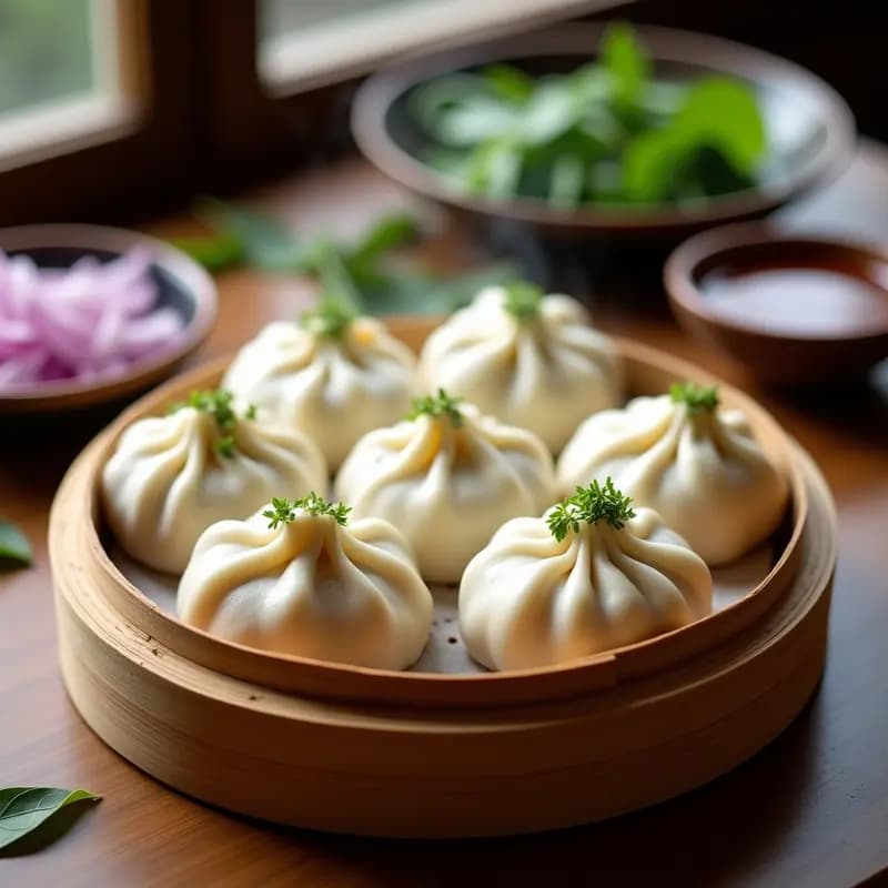 Bao al Vapor con Cerdo Asado y Hojas de Hoisin: Receta China de Dumplings Suaves